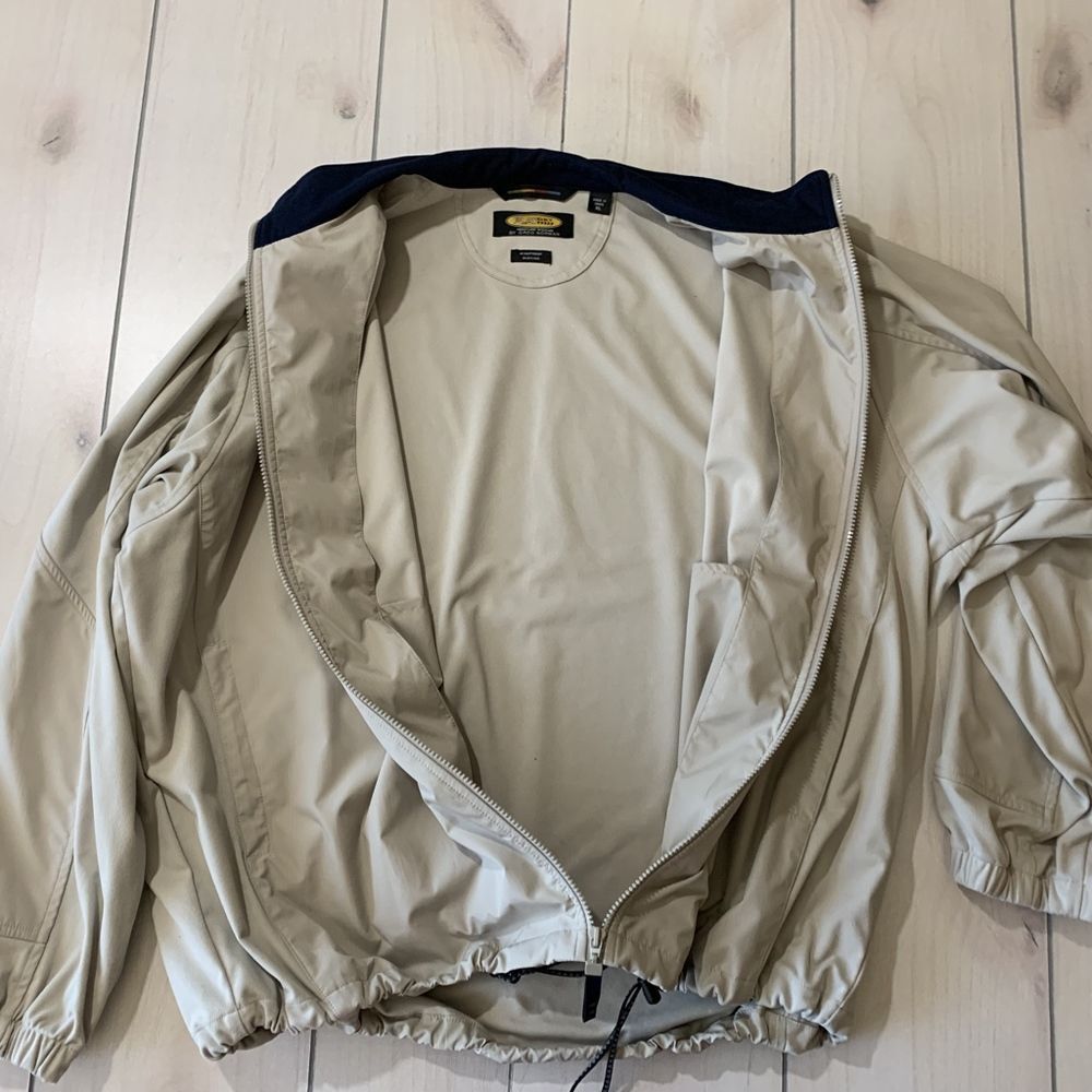 mens XL‎ greg norman golf jacket tan - Picture 2 of 5
